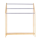 85cm Standing Towel Rack - Bamboo Towel Bar Metal 3-Tier