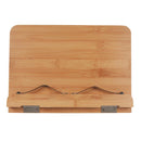 Bamboo Book Stand - Adjustable Book Stand - Book, Recipes, Tablet Portable Holder