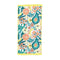 Rectangular Bath Beach Towel with Tassel -Yellow