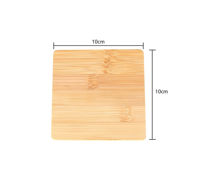 Bamboo Unique Drink Coasters Set of 4
