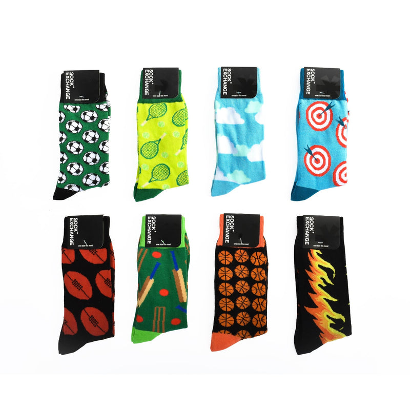 8 Pairs Fashion Novelty Funny  Socks one Size 5-13 Men  Socks  Women  Socks