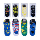 8 Pairs Unisex Novelty No Show Sock Cotton