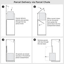 Big Outdoor Mailbox Parcelbox Pillar Letterbox 320x240x950 mm