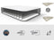 Bestway 2.03m x 1.52m x 36cm Tritech Fashion Flock comfortable inflatable Air Mattress Queen Built-in AC Pump
