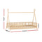 Artiss Bed Frame Wooden Kids House Frames Oak PUAH