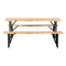 Gardeon 3 PCS Outdoor Furniture Dining Set Lounge Setting Patio Wooden Bench