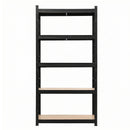 Giantz Garage Shelving 1.6X0.8m Warehouse Shelves Storage Rack Pallet Racking Black