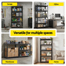 Giantz Garage Shelving 1.6X0.8m Warehouse Shelves Storage Rack Pallet Racking Black