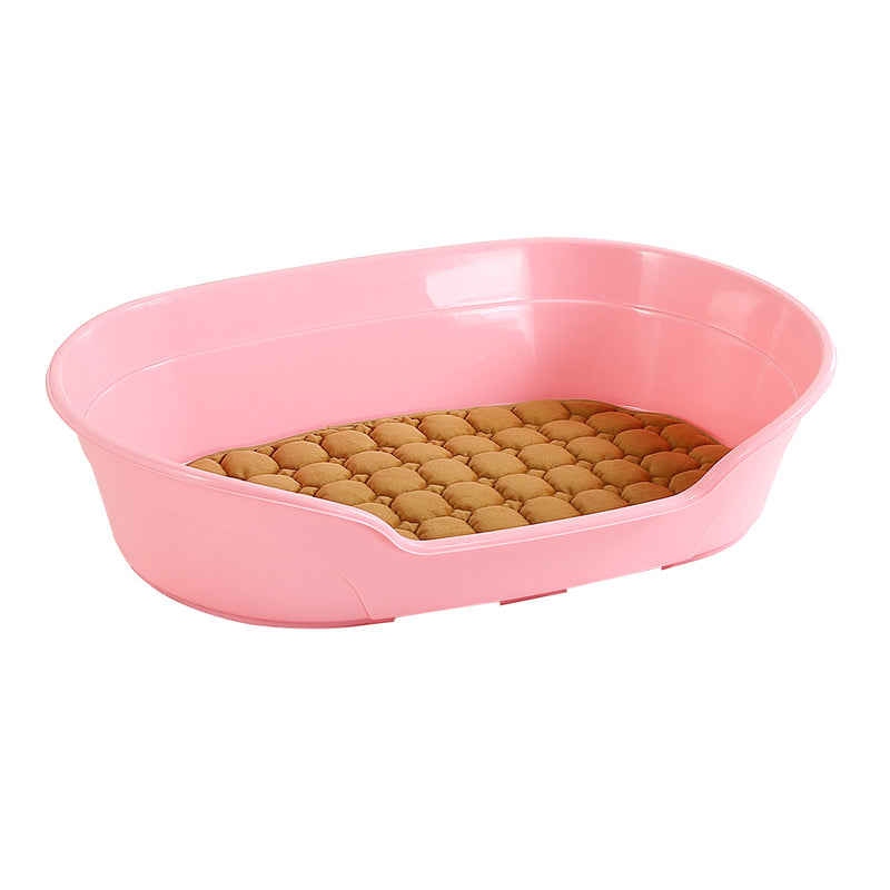 Large 85cm Plastic Pet Bed with Ventilation Holes Resting Plastic Dog Basket