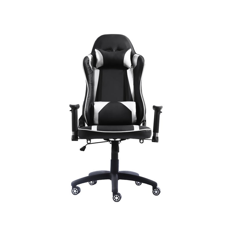 Gaming Chair Desk Computer Gear Set Racing Desk Office Laptop Chair Study Home Z shaped Desk Silver Chair