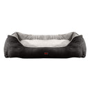 PaWz Deluxe Soft Pet Bed Mattress with Removable Cover Size Medium in Grey Colour