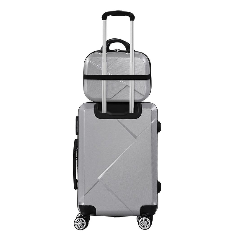 2pcs Luggage Set 24"+12" Grey Colour