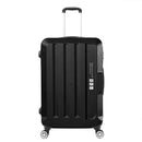 3pcs Luggage Sets Travel Hard Case Lightweight Suitcase TSA lock Black