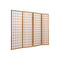 Levede 4 Panel Free Standing Foldable Timber Room Divider Privacy Screen with Wood Frame