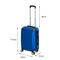 28" Luggage Sets Suitcase Blue&Black TSA Travel Hard Case Lightweight