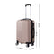 20" Travel Luggage Suitcase Case Carry On Luggages  Lightweight Trolley Cases