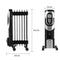 Spector 1500W Electric Portable 7 Fin Oil Heater w/24h Timer/Column/Heat/ Wheels