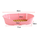Large 85cm Plastic Pet Bed with Ventilation Holes Resting Plastic Dog Basket