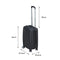 20" Cabin Luggage Suitcase Code Lock Hard Shell Travel Case Carry On Bag Trolley