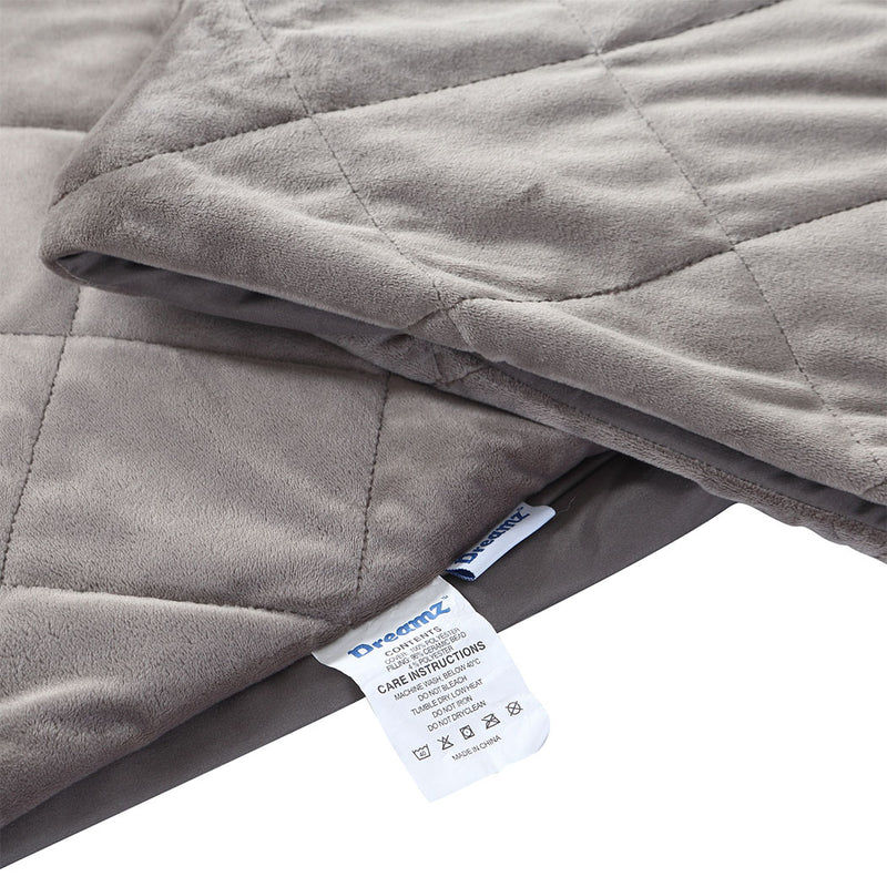 DreamZ Grey 11kgs Weighted Blanket in Grey Colour