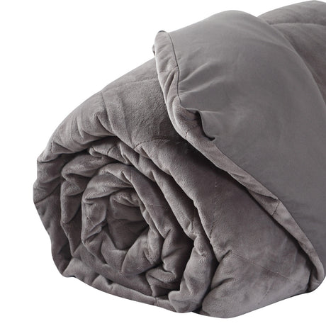 DreamZ 9KG Double Size Anti Anxiety Weighted Blanket Gravity Blankets Grey