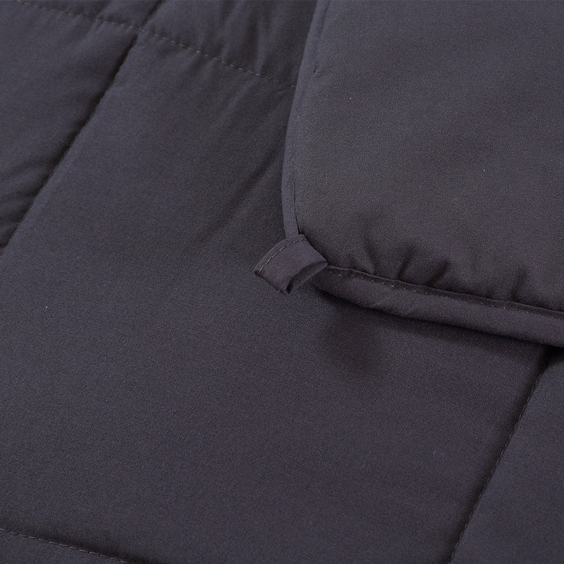 DreamZ Double Dark Grey 9kgs Polyester Weighted Blanket