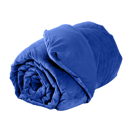 DreamZ 9KG Double Size Anti Anxiety Weighted Blanket Gravity Blankets Royal Blue