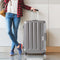 28" Check In Luggage Hard side Lightweight Travel Cabin Suitcase TSA Lock Grey