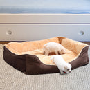 PaWz Deluxe Soft Pet Bed Mattress with Removable Cover Size XXX Large in Brown Colour