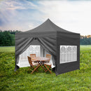 Mountview 3x3M Gazebo Outdoor Pop Up Tent Folding Marquee Camping Canopy Grey