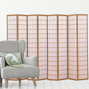 Levede 8 Panel Free Standing Foldable  Room Divider Privacy Screen Wood Frame