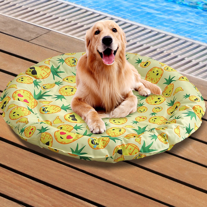 Anti-bug Cat Cooling Bed Pineapple Pattern Large