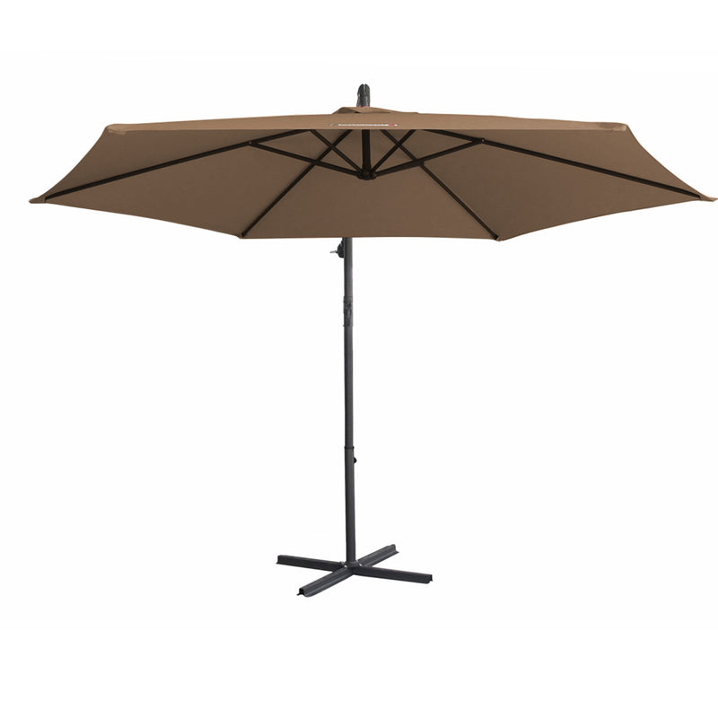 Milano Outdoor - Outdoor 3 Meter Hanging and Folding Umbrella - Latte