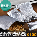 100x Commercial Grade Vacuum Sealer Food Sealing Storage Bags Saver 25x35cm