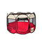 PaWz Pet Soft Playpen Dog Cat Puppy Play Round Crate Cage Tent Portable L Red