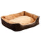 PaWz Deluxe Soft Pet Bed Mattress with Removable Cover Size Large in Brown Colour