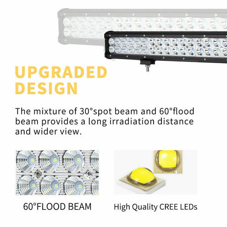 23inch 240w Cree LED Light Bar Flood Spot Combo Offroad Driving 4WD Lamp 4x4