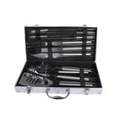 10Pcs Stainless Steel BBQ Tool Set Outdoor Barbecue Utensil Aluminium Grill Cook