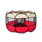PaWz Pet Soft Playpen Dog Cat Puppy Play Round Crate Cage Tent Portable XL Red