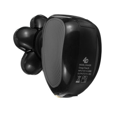 5 in 1 Power Display USB Rechargeable 6 Heads Bald Head Shaver Electric Hair Trimmer Clipper Facial Massager Cleaning Brush