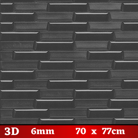 3D Wallpaper Tiles 70 x 77cm Slope Brick Grey 10pcs