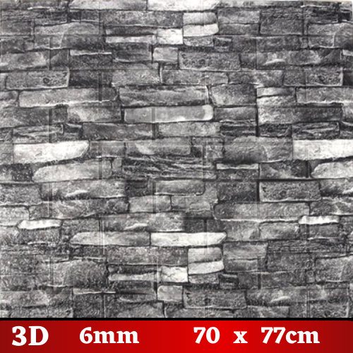 3D Wallpaper Tiles 70 x 77cm Stone Brick 10pcs