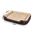 Pawz Pet Bed Mattress Dog Cat Pad Mat Cushion Soft Winter Warm X Large Brown