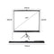 120 Inch Projector Screen Tripod Stand Home Outdoor Screens Cinema Portable HD3D