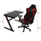 Gaming Chair Desk Computer Gear Set Racing Desk Office Laptop Chair Study Home Z shaped Desk Red Chair