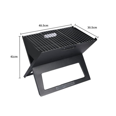 Portable BBQ Charcoal Grill Outdoor Camping Barbecue Picnic Foldable Steel Stove