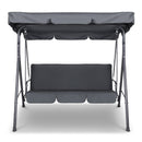 Outdoor Steel Swing Chair - Grey (1 Box)