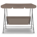 Outdoor Steel Swing Chair -  Coffee (1 Box)