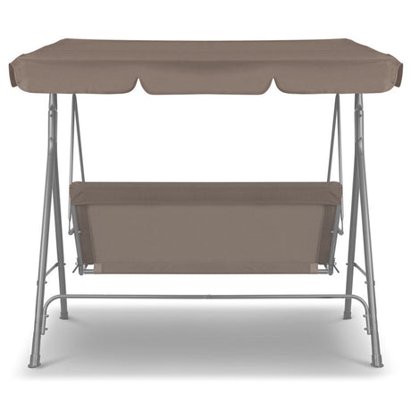 Outdoor Steel Swing Chair -  Coffee (1 Box)