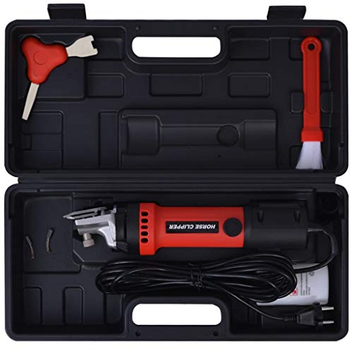 Six Pieces Horse Clipper Set 350W Animal Shearing Grooming Tool Trimmer